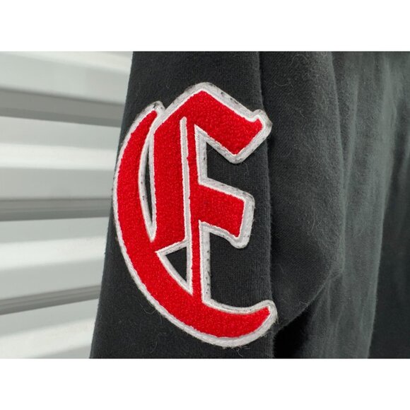 RED LABEL - Motivated LTTRS Hoodie Embroidered Hoodie Burgundy Size XXL - Picture 7 of 9